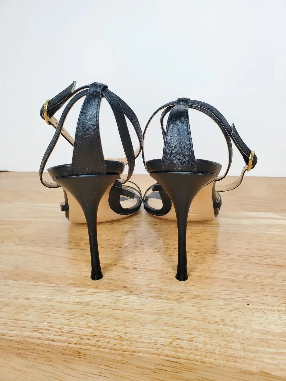 Marion Parke Lillian Strappy Sandals Womens Size 39.5 US 9.5 Black